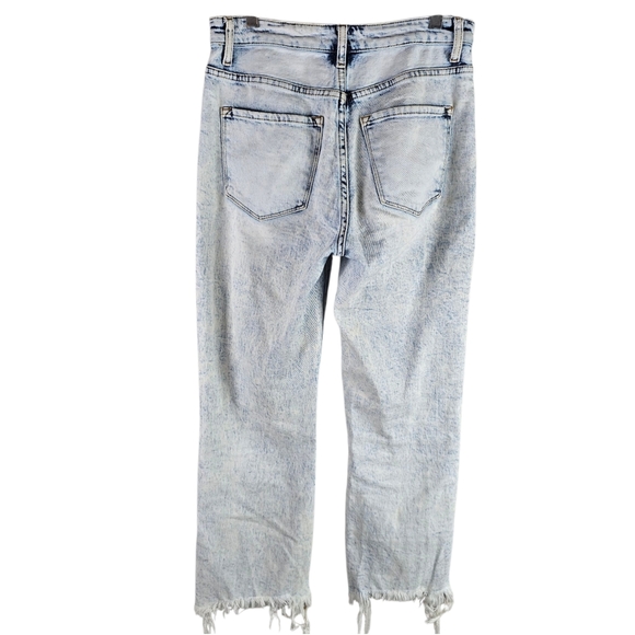 Vervet Vintage Wash High Rise Crop Flare Jeans 28 - Picture 8 of 12